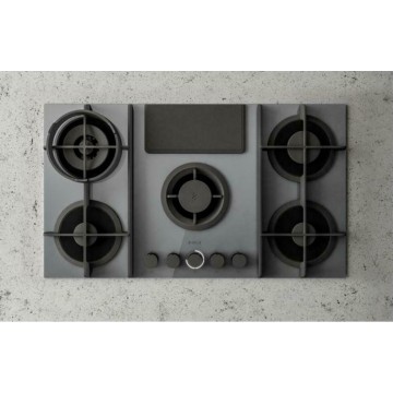 Elica Nikolatesla Flame GR/F/88 Εστία Υγραερίου Αυτόνομη με Απορροφητήρα 88x51εκ. Γκρι